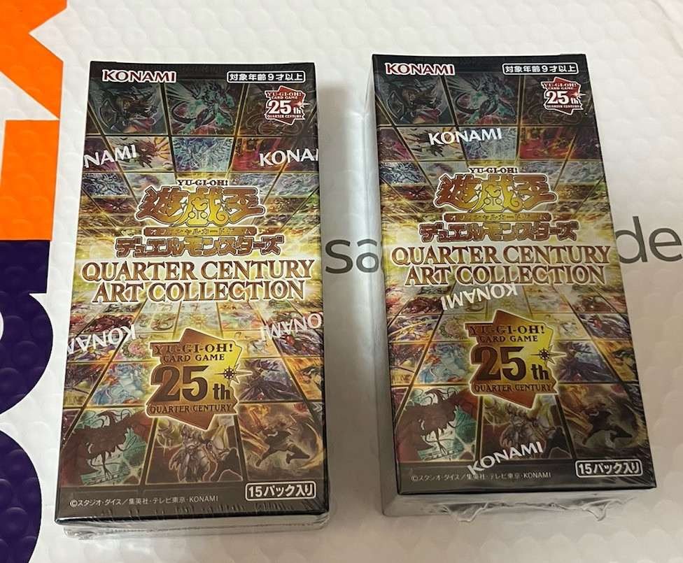 本日限定QUARTER CENTURY ART COLLECTION 2BOX 2Boxes Yu-Gi-Oh