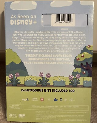 NEW AND SEALED “Bluey Seasons 1 & 2” [TARGET Exclusive DVD Set