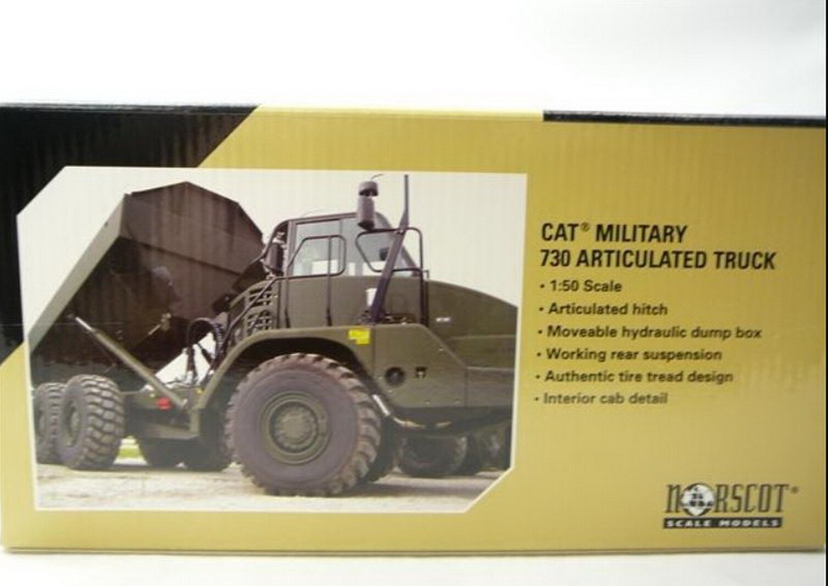 Norscot 1/50 Caterpillar Cat Military 730 Articulated Truck