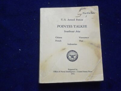 1951 U.S. ARMED FOCES POINTEE-TALKEE SOUTHEAST ASIA SOFTCOVER BOOK