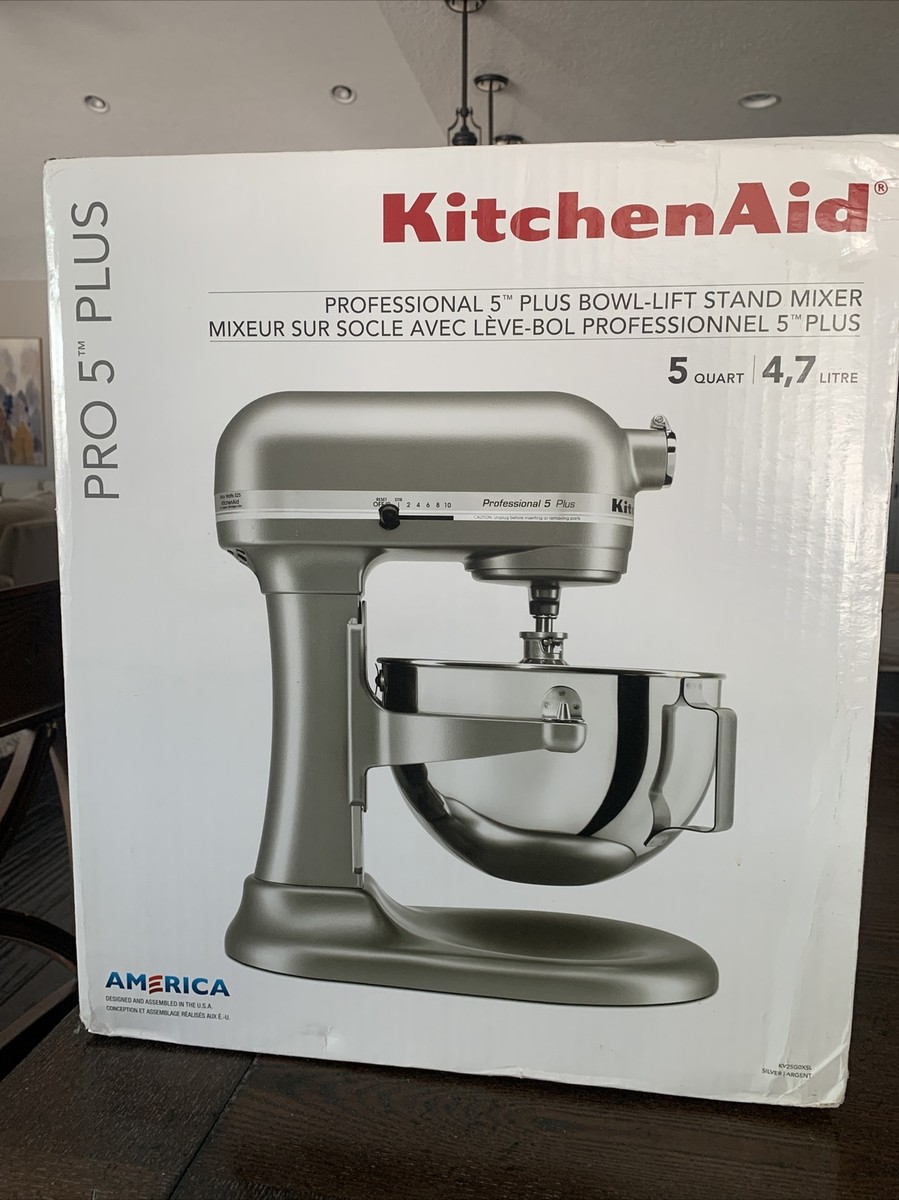 New Silver KitchenAid® Pro 5™ Plus 5 Quart Bowl-Lift Stand Mixer