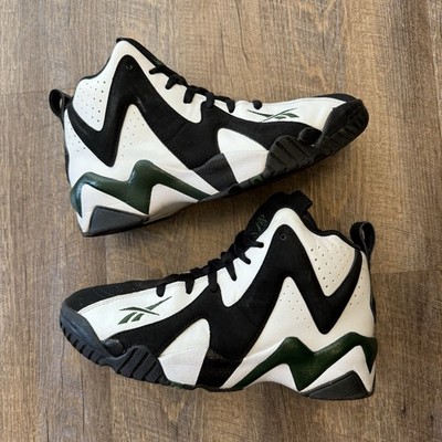 Reebok Kamikaze 2 Retro Sonics 2020 Black White Green Size 8.5
