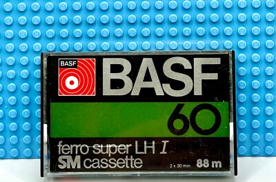 BASF FERRO SUPER LH I 60 1977 EUROPE BLANK CASSETTE TAPE (1) (USED