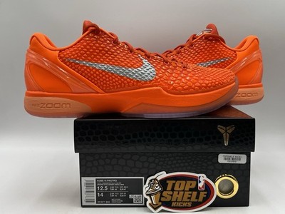 DS New Nike Zoom Kobe Bryant 6 Total Orange 2025 Size 12.5