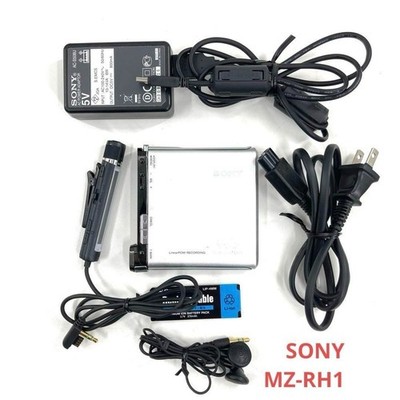SONY MZ-RH1 MiniDisc Walkman HI-MD Recorder Player Silver Tested
