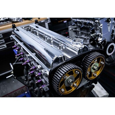 Toyota Supra 2JZ GTE VVTI Billet Valve Covers Anodized Oil Cap