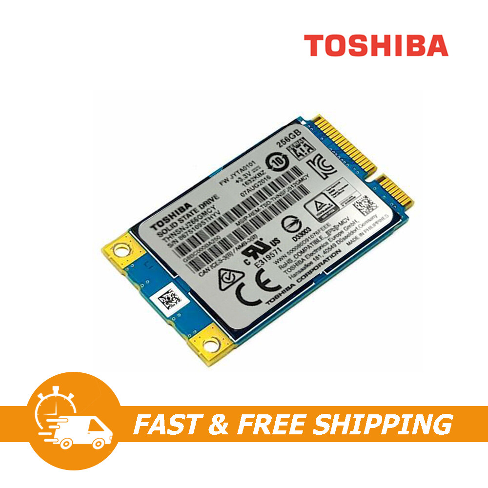 Toshiba Internal Hard Drive SSD 1.8-inch 256GB mSATA 6Gb/s 3.3V