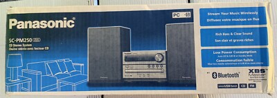 Panasonic Mini-component CD Stereo system SC-PM250-S Silver USB