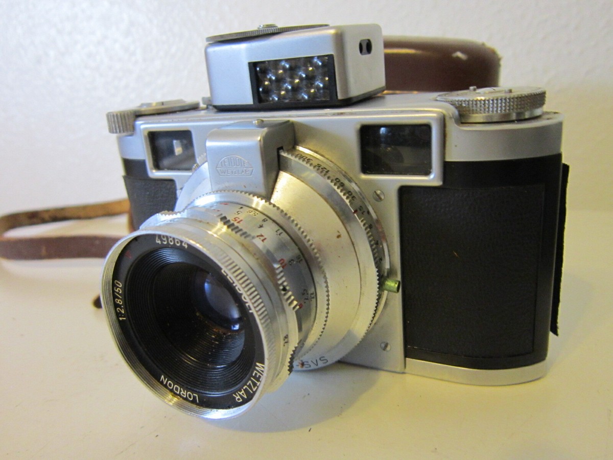 Vintage Leidolf Wetzlar Lordomat camera+ 50 lens in Prontor SVS
