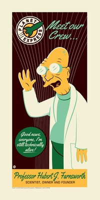 Futurama Art Professor Farnsworth Philip Fry Leela Scruffy Bender