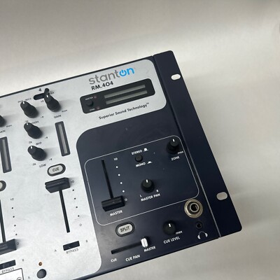 STANTON RM 404 Mixer New Dj Scratch 4 Channel Phono Rack Mountable