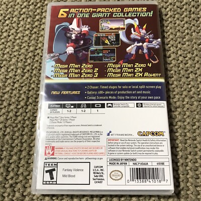 NEW Mega Man Zero/ZX -- Legacy Collection Edition (Nintendo Switch