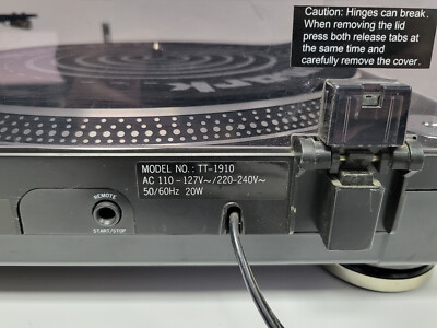 Numark TT-1910本体 カートリッジ Stanton Ⅱ Vintage 1990's Numark