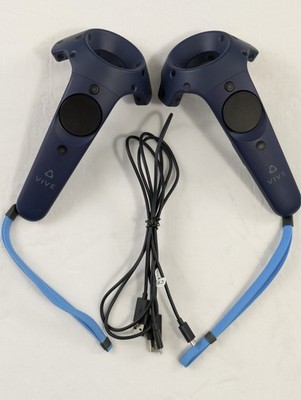 2x (Pair) of HTC Vive 2.0 Blue Controller for Vive Pro w/ Wrist