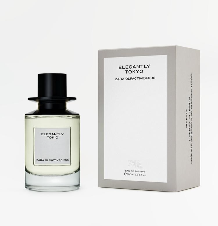 ZARA ELEGANTLY TOKYO N.6 EDP Spray Fragrance Women Perfume 100 ml