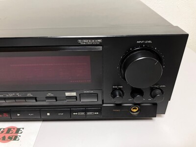 Denon DR-70 3-Head Stereo Cassette Tape Deck Confirmed Operation