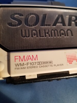 Rare Sony WM-F107 Solar Walkman - FM/AM Stereo Cassette Player | eBay