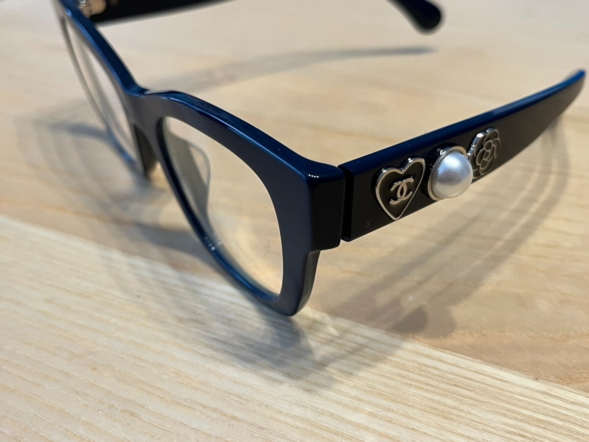 CHANEL 5478-A Womens Sunglasses Black Side Logo Mark Faux Pearl | eBay