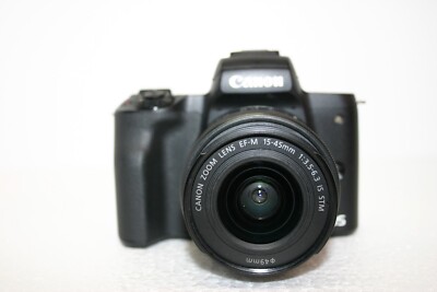 MINT] CANON EOS Kiss M / M50 Mirrorless w/EF-M15-45mm LENS from