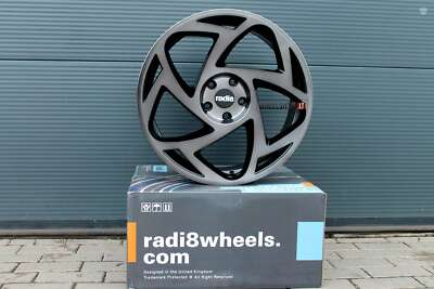 NEW 4 x 19 inch alloy wheels 5x112 RADI8 R8S5 Dark Mist 8.5J R19