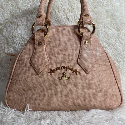 Vivienne Westwood Anglomania Yasmine Pink Leather Handbag #EK ZEA
