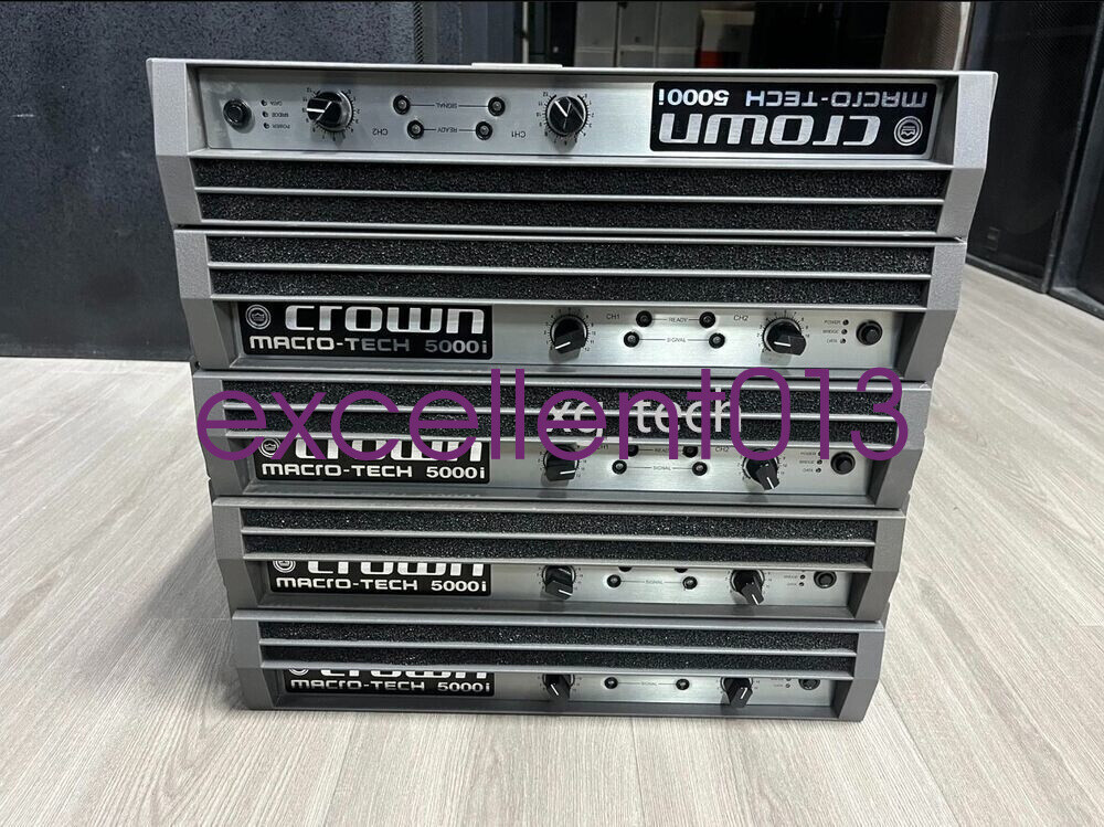 USED 1 PCS Crown MacroTech 5000i 2Ch Power Amplifier Working*j | eBay
