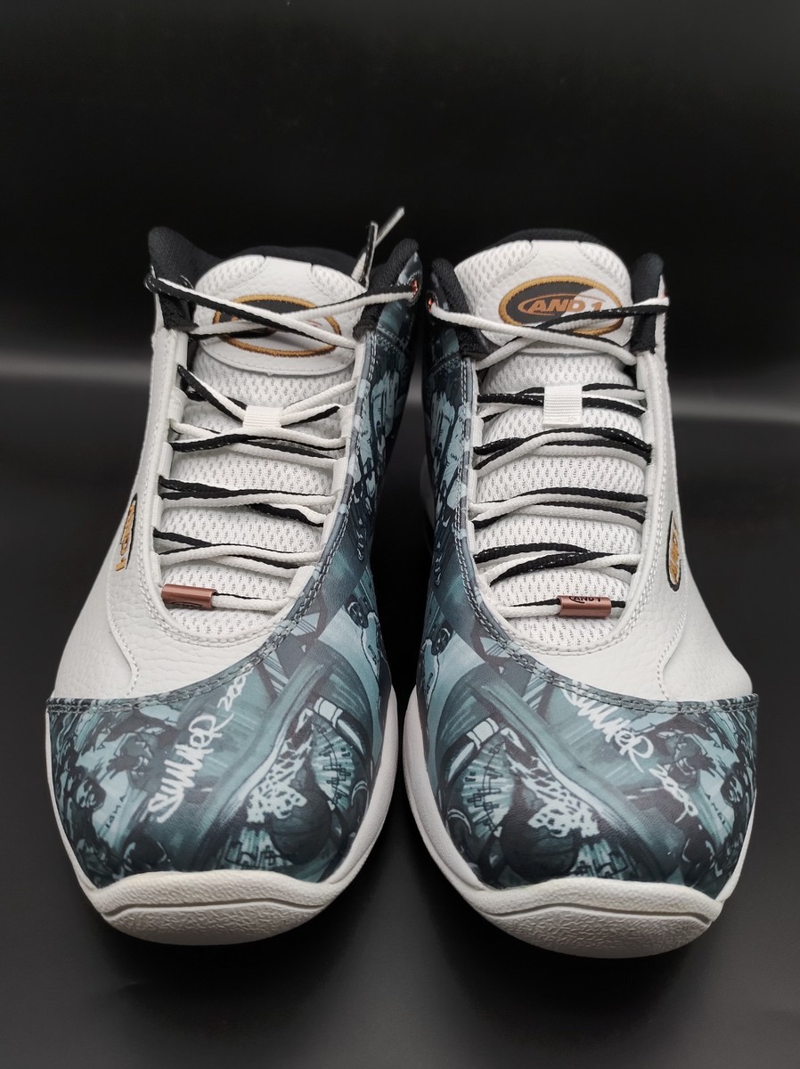 AND1 Tai Chi Mixtape BASKETBALL SHOES WHITE/MULTI/COPPER | eBay