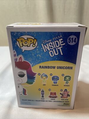 Funko Pop Inside Out Rainbow Unicorn Disney Parks Exclusive 514