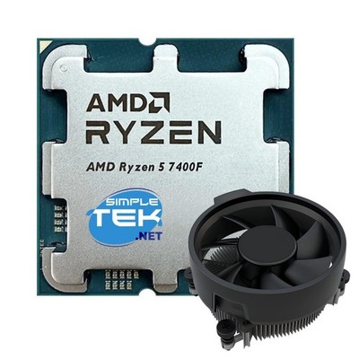 AMD Ryzen 5 7400f Am5 CPU Processor Without Gpu Integrated 6c/12t