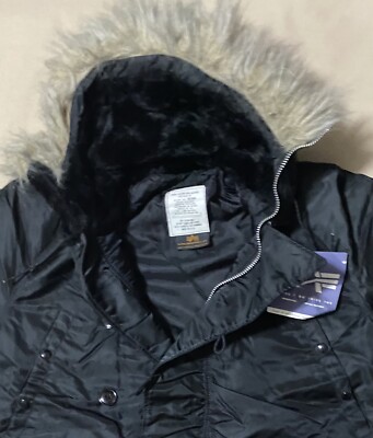 Alpha Industries Men's N-3B (N) Extreme Cold Weather Parka Black