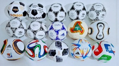 Adidas historical mini ball set 15 pcs FIFA World cup 1970 to 2026