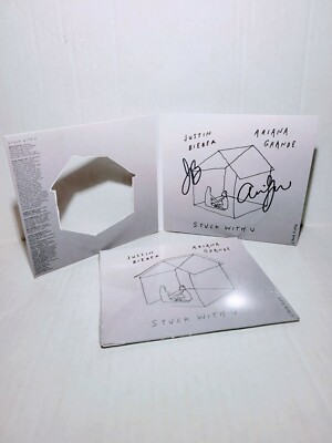 Ariana Grande, Justin Bieber Stuck With U Autographed / Signed CD