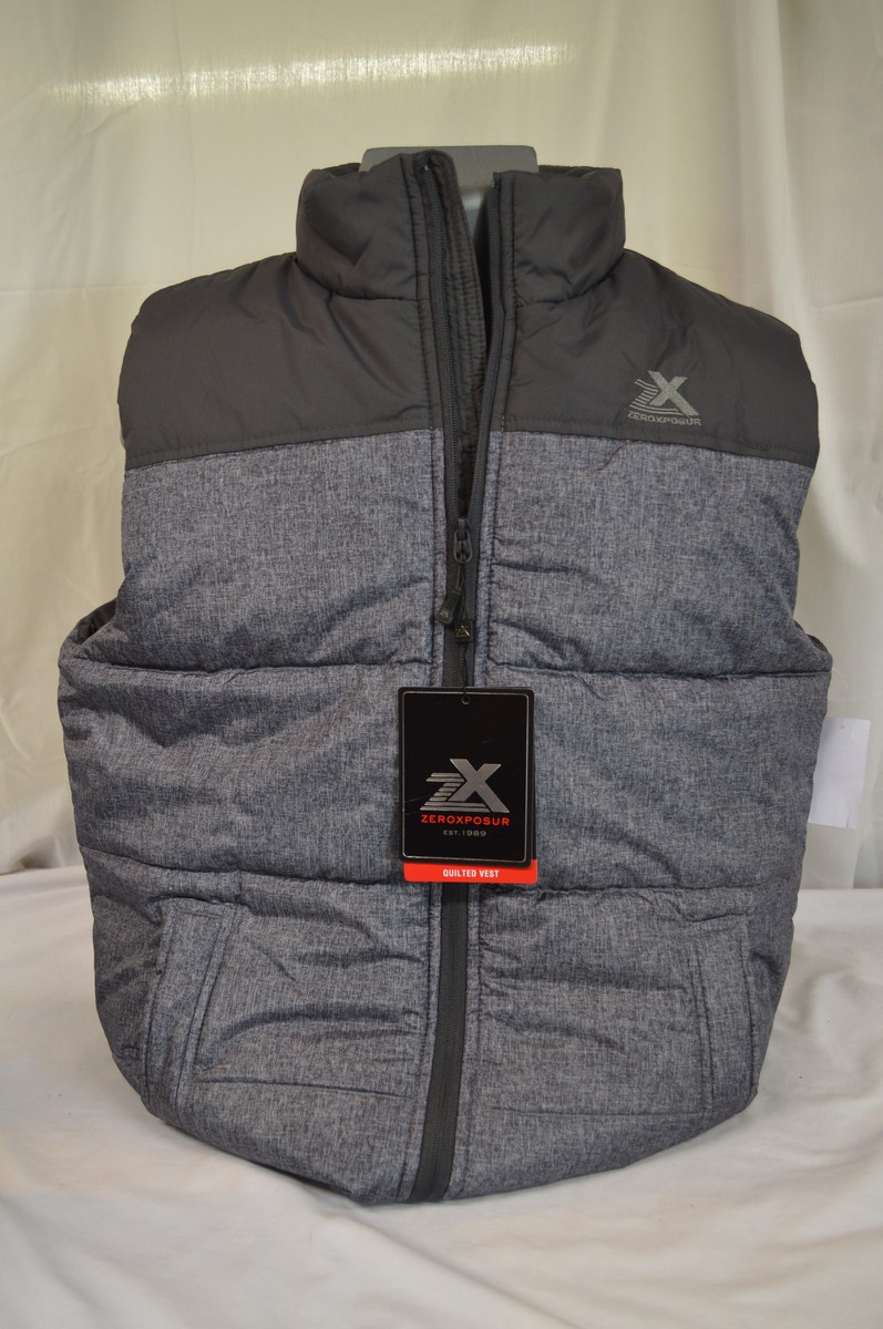 NEW Men's ZeroXposure Vest, ThermoCloud, ZX Technology, Gray, Sz