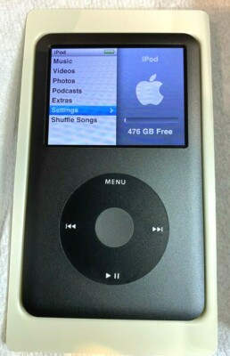 Apple iPod classic 7th Generation Gray Black 512GB MP3 Excellent