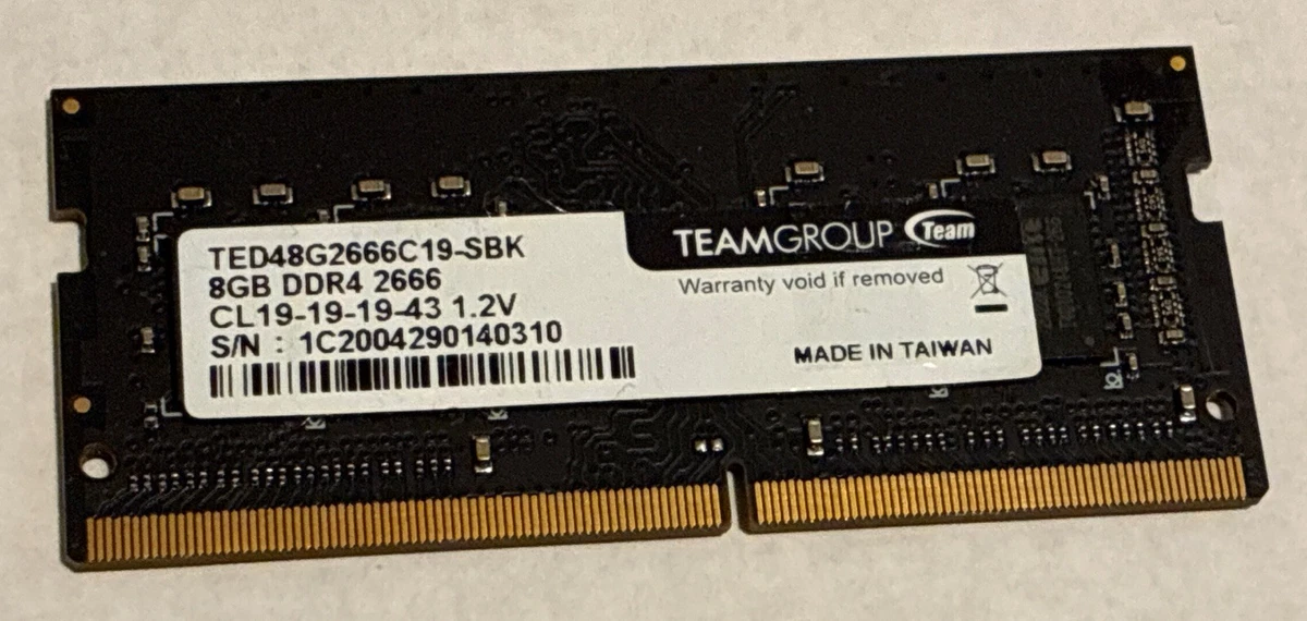 Team Group PC4-21300 (DDR4-2666) Bus Speed Computer RAM 8 GB