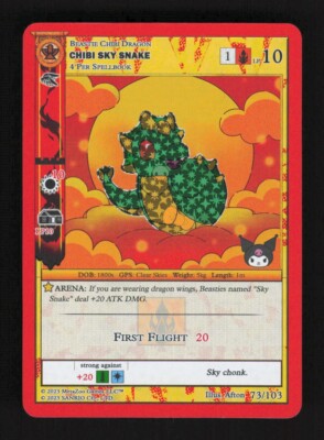 MetaZoo Kuromi's Cryptid Carnival - CHIBI SKY SNAKE 73/103 - Rev