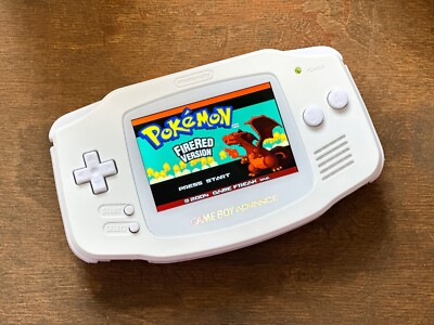 Nintendo Game Boy Advance GBA ALL WHITE System 101 IPS V5 LCD