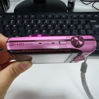 SONY Cyber-shot DSC-WX200 Pink 18.2MP 10x Zoom Digital Camera -90