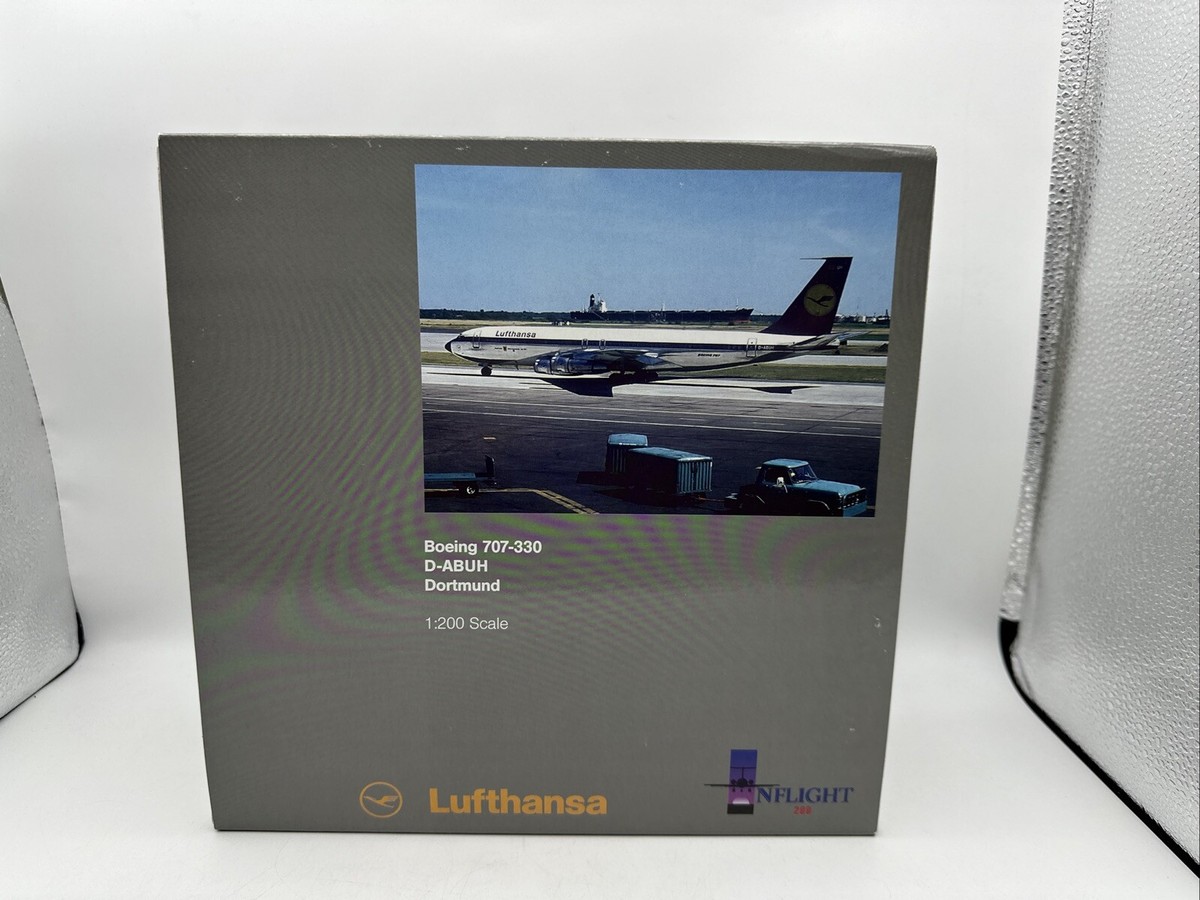 LUFTHANSA D-ABUH DORTMUND BOEING 707-330 INFLIGHT 1:200 SCALE
