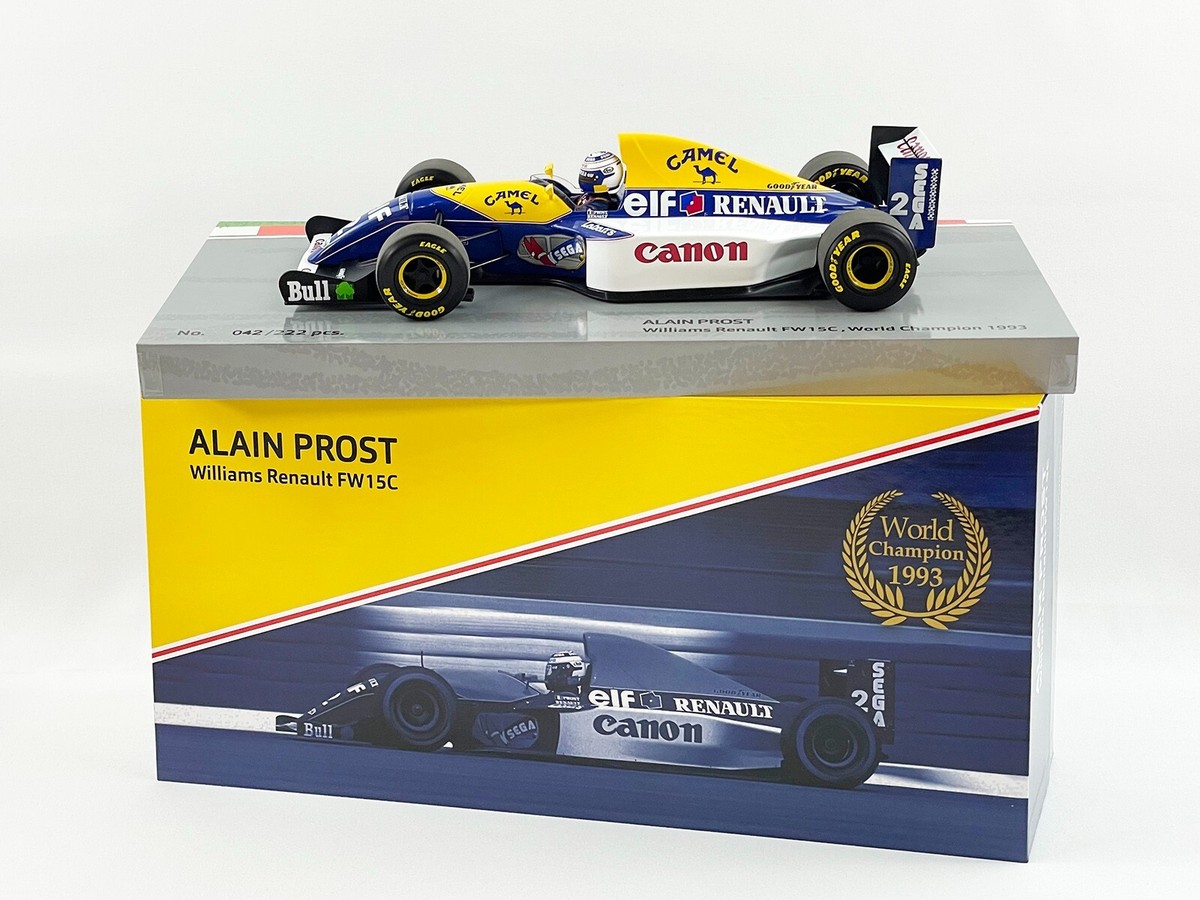 Williams F1 FW15C #2 Alain Prost 1993 World Champion 1:18