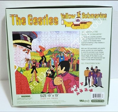 🔥 The BEATLES IN PEPPERLAND Yellow Submarine Puzzle 500+ Pcs
