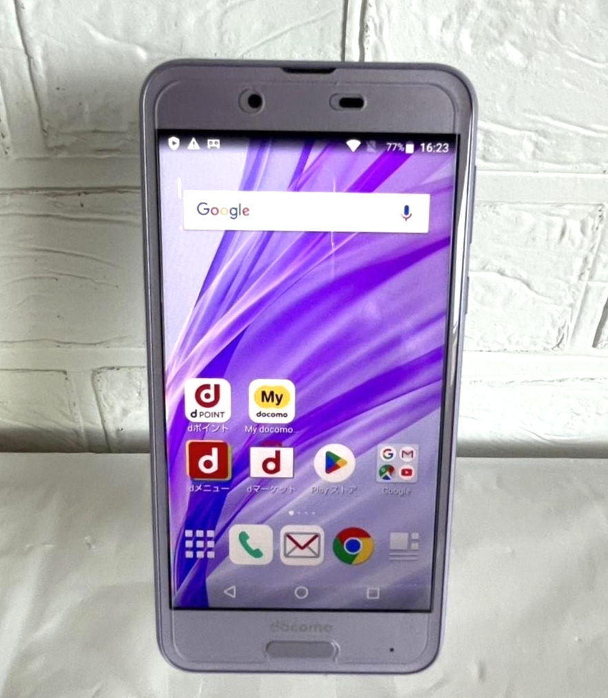 docomo AQUOS sense SH-01K purple Sim free 32GB Japanes Smart Phone