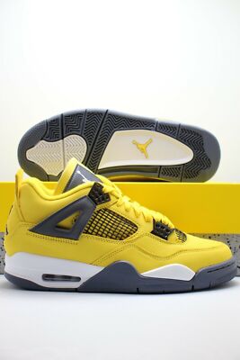 Nike Air Jordan 4 Retro Lightning Yellow 2021 CT8527-700 Men's New