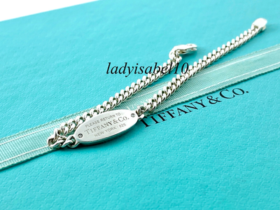 Return To Tiffany & Co. Diamond Oval ID Bracelet 6