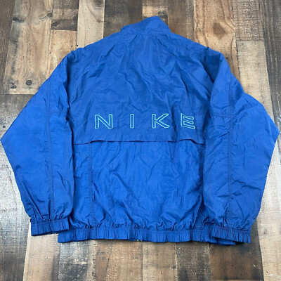 Vintage 90s Nike White Tag Zip Up Track Jacket Windbreaker