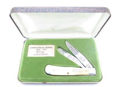 Vintage 1986 Case XX W6254 Chief Crazy Horse Commemorative Folding