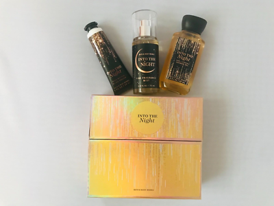 Bath and & Body Works INTO THE NIGHT Set Of 4 TRAVEL SIZE GIFT BOX