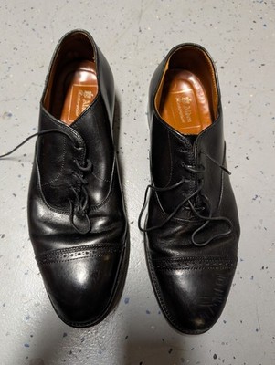 Alden 901 Black Calfskin Perforated Straight Tip Bal | Alden Model