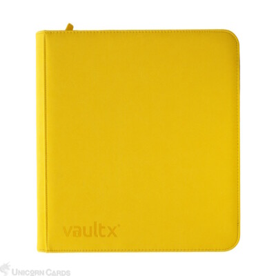 Vault X: Premium 12-Pocket Exo-Tec® Zip Binder XL Sunrise Yellow