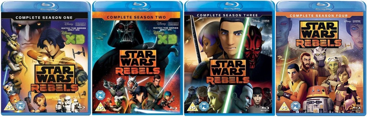 STAR WARS REBELS Seasons 1-4 [Blu-ray Set] Complete Series Disney